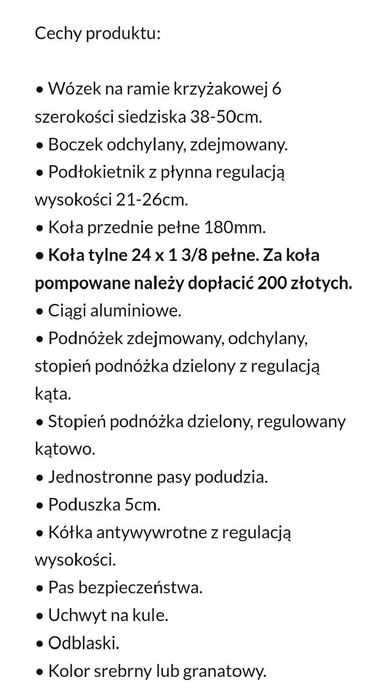 Wózek inwalidzki MEYRA NOWY!