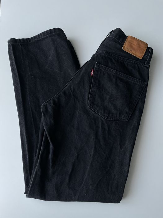 Джинси levi’s 501 90’ чорні w26 (high rise, 100% бавовна)