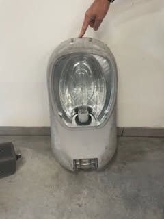 Lampa uliczna żarówka sodowa