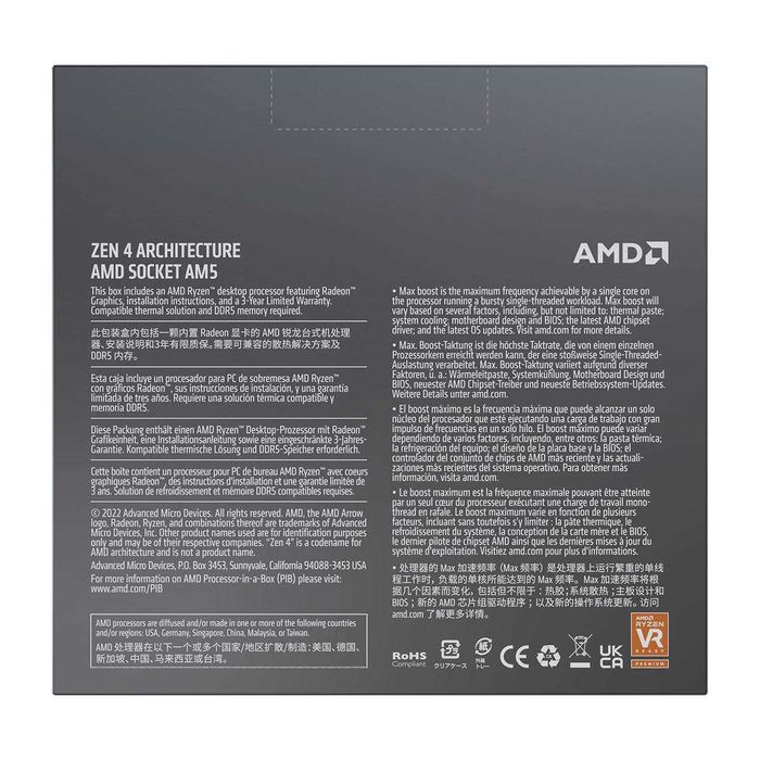 Processador AMD Ryzen 9 7950X64168944172161121