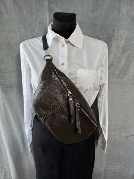 Nerka czekolada skóra naturalna Włoska - nowa