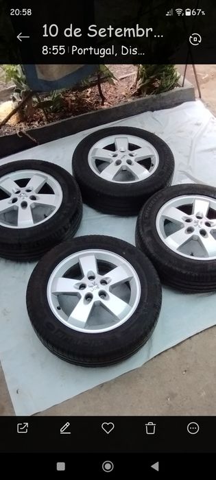 Jantes 16 para Peugeot em muito bom estado