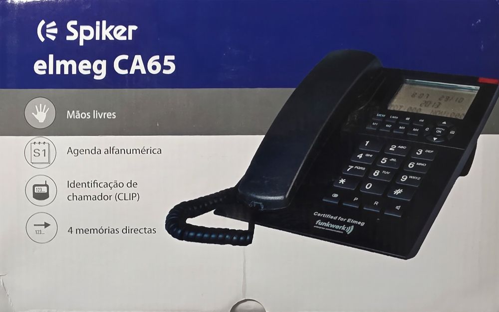 Telefone fixo com fio  analógico