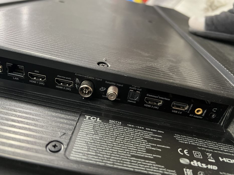 Телевізор TCL 50” дюймів C71 UHD 4K. РОЗБИТИЙ ЕКРАН!