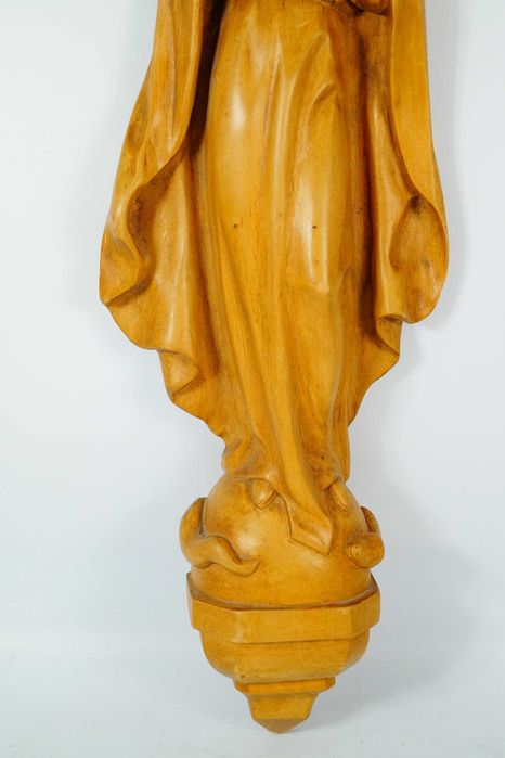 Duża drewniana rzeźba figura Matka Boska Madonna drewno