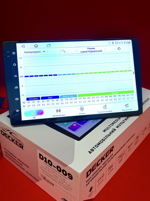 Магнітола Decker D9-009 4/64  Нова модель 2026!  2K! QLED DSP 4G CarPlay
