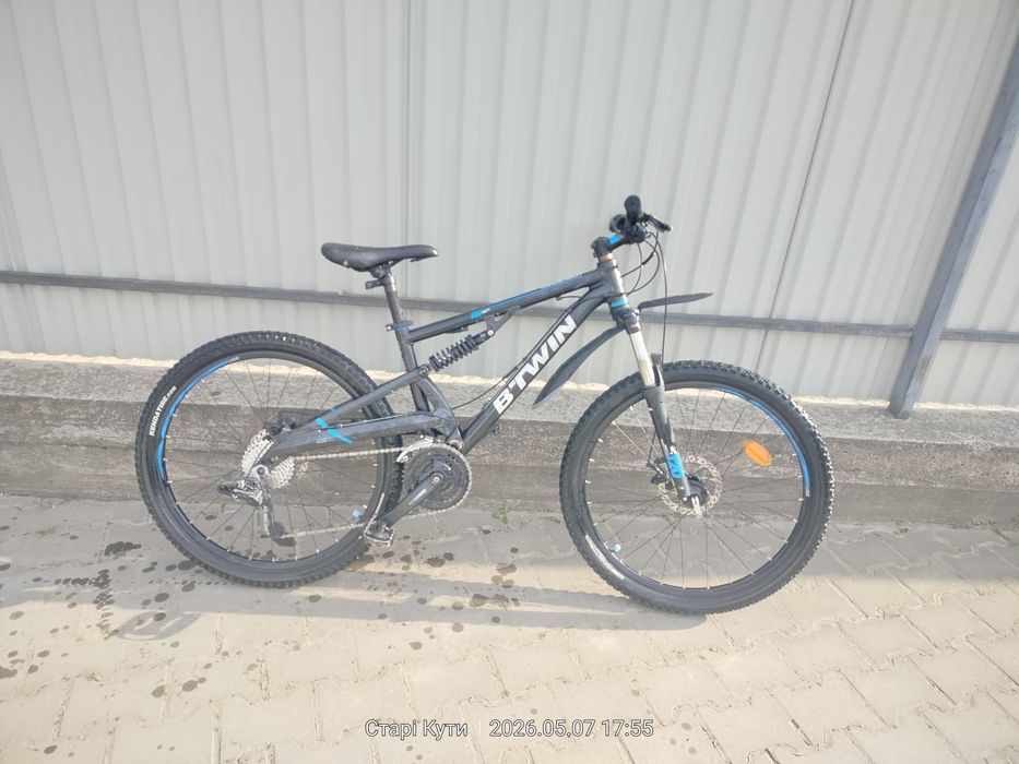 Двопідвісний гірський велосипед B'Twin Rockrider 500 S (26" колеса)Опис