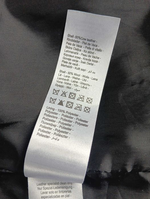 Elegancka ramoneska damska skóra wełna r. S 36