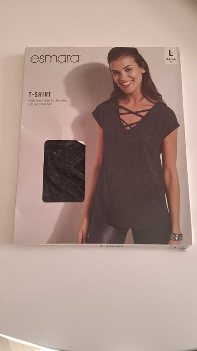 T-short damski roz L