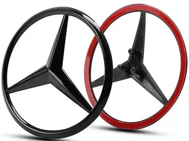 Emblema símbolo estrela vertical e de substituição capô Mercedes Benz