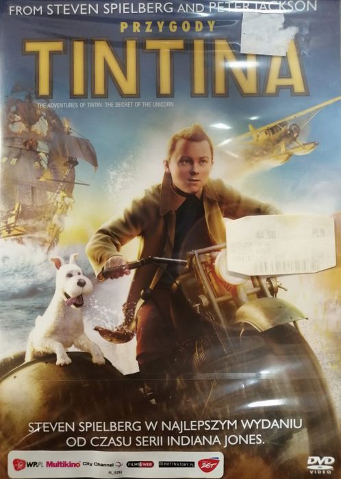 Film Przygody Tintina Płyta Dvd