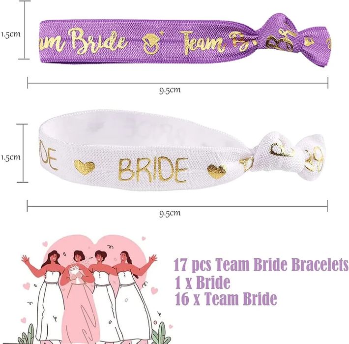 Casamento / despedida de solteira / festa noivado 17 pulseiras - NOVO