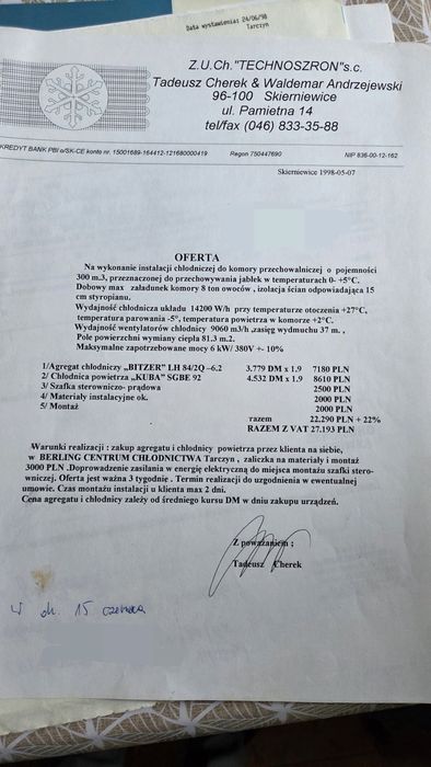 Agregat chłodniczy Bitzer komplet stan bdb