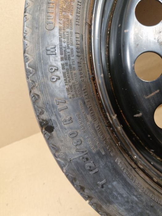 Koło zapasowe dojazdowe dojazdówka 125/80 R17 99M ET 30 5x120 BMW E46 E87 E90 E60