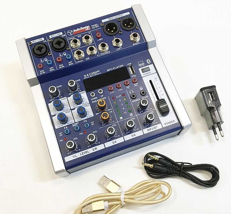 Mesa de Mistura Audio Design c/pen bluethoot e efeitos