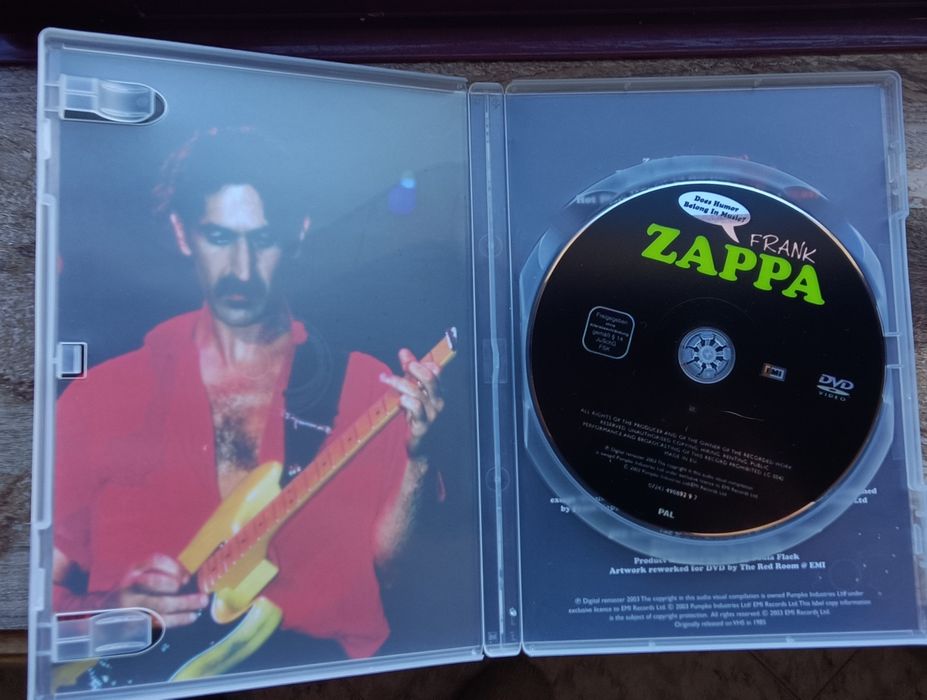 2 DVDs Frank Zappa – Originais e em Excelente Estado