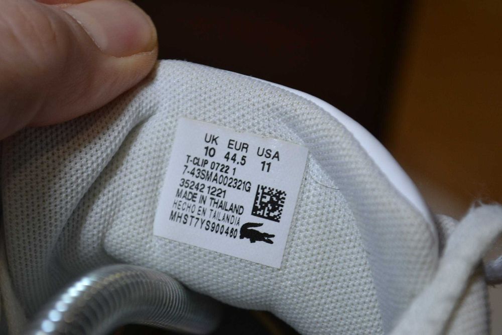 Lacoste 44.5р кроссовки сникерсы кеды оригинал.
