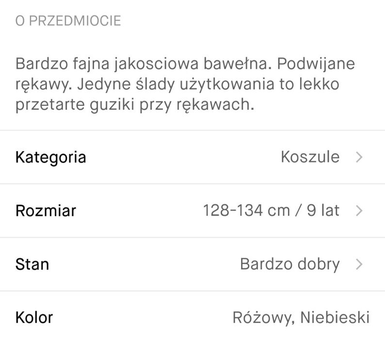 Koszula dziewczeca