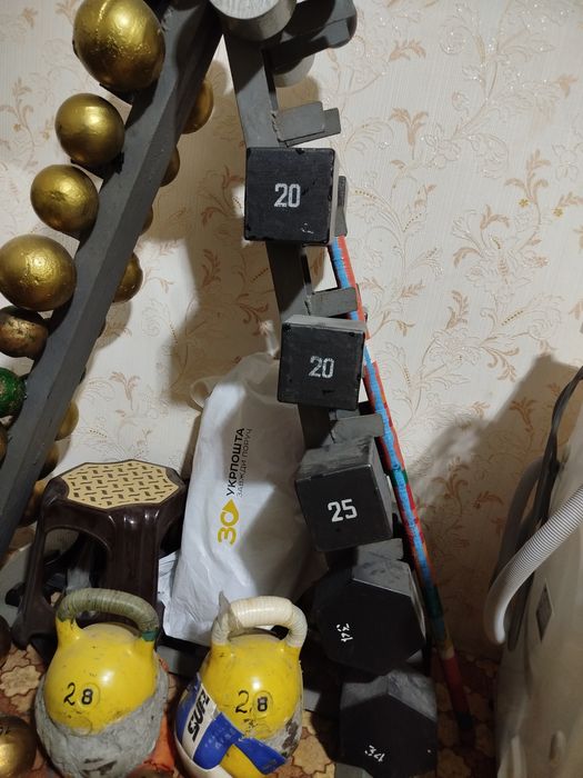 Гантели от 1 до 40 кг