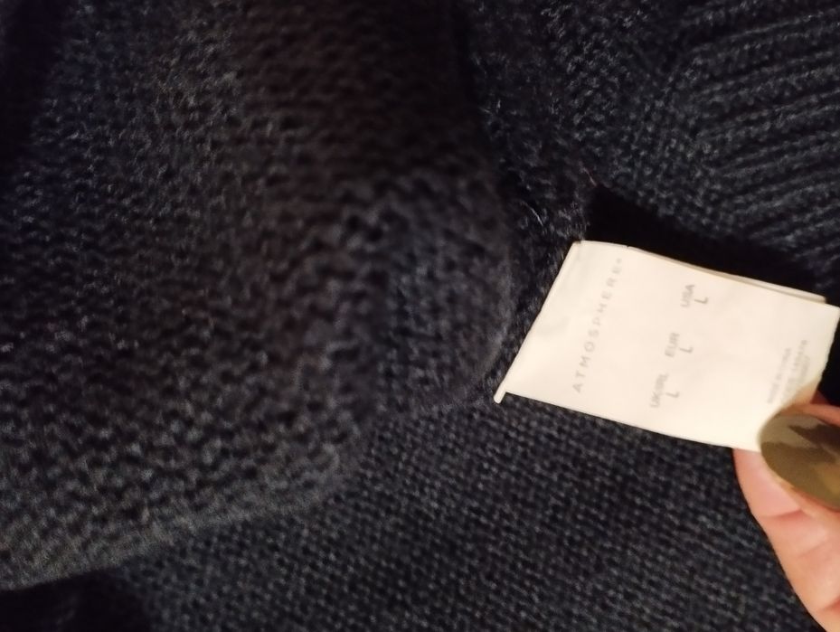 Светер новорічний темно-синій,жіночий,розмір 14/16 на 50-52розмір