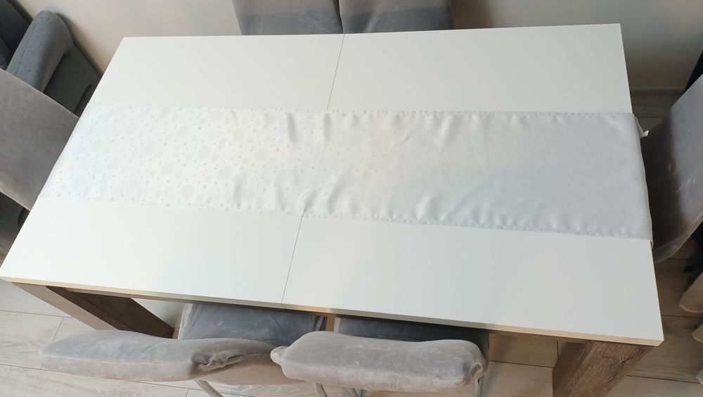 Stół rozkładany Agata meble, duży !! do salonu jadalni + 4 krzesła