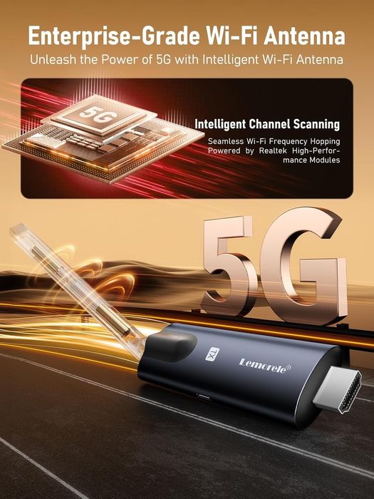 Kit Transmissor e Recetor HDMI Sem Fios (1 Transmissor + 2 recetores)