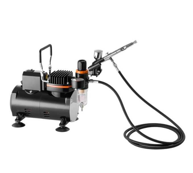 Aerograf + kompresor tc-80 3x pistolet 24 farby zestaw diy