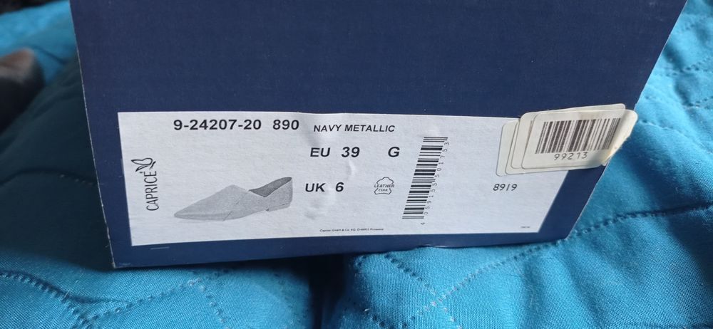 Półbuty, loefersy skóra naturalna Caprice rozmiar 39