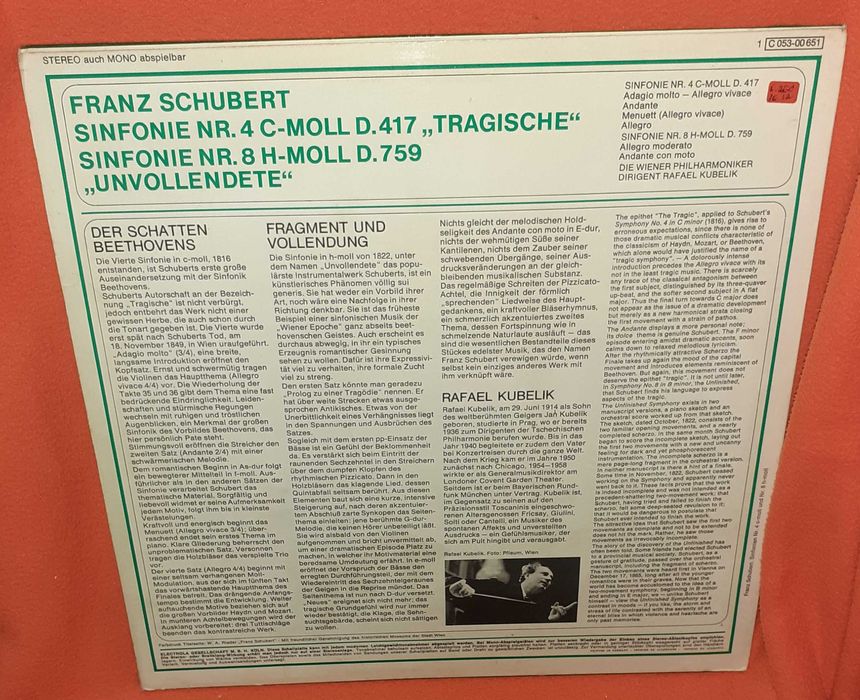 Disco Vinil - Franz Shubert