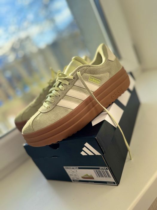 кроссовки Adidas VL Court Bold (Оригинал) – Лимонный цвет
