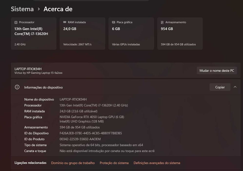 Victus Gaming Laptop 15-fa2058np