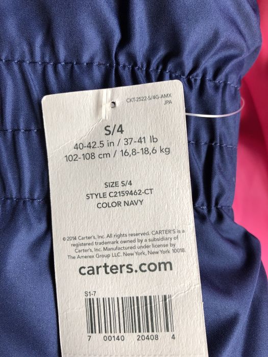 Зимовий комбінезон carter’s НОВИЙ
