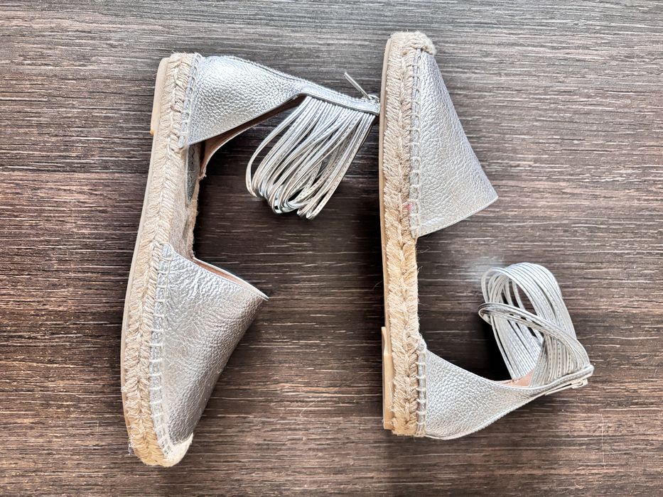 Espadryle Eva Minge rozmiar 38 skóra naturalna