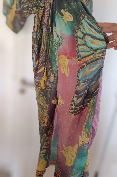 Macacão em seda indiana novo sem etiqueta. Veste de um S ao L.