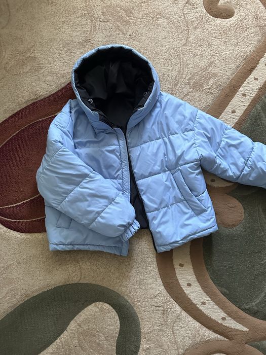 Куртка синяя черная двустороняя