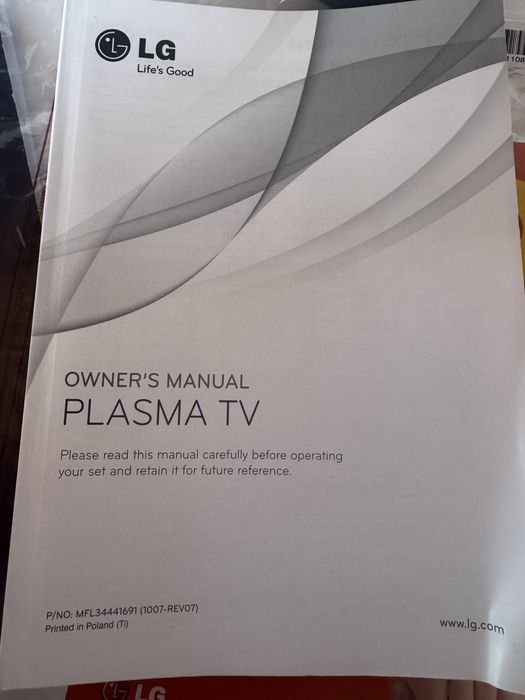 LG TV Plasma  FHD
