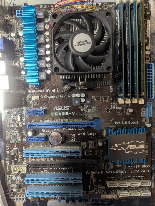 Комплект А10-5800К+мат.плата asus+14gb ddr3