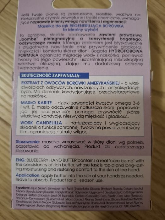 Bielenda borówkowe masełko do rąk