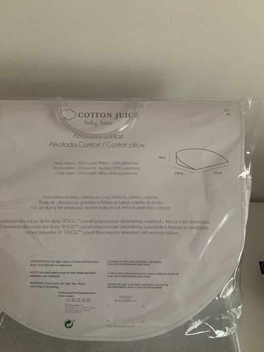 Almofada conforto bebé cada uma 10€