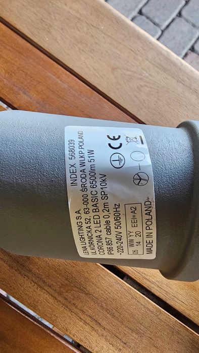 Lampa ogrodowa LED,duża-51W