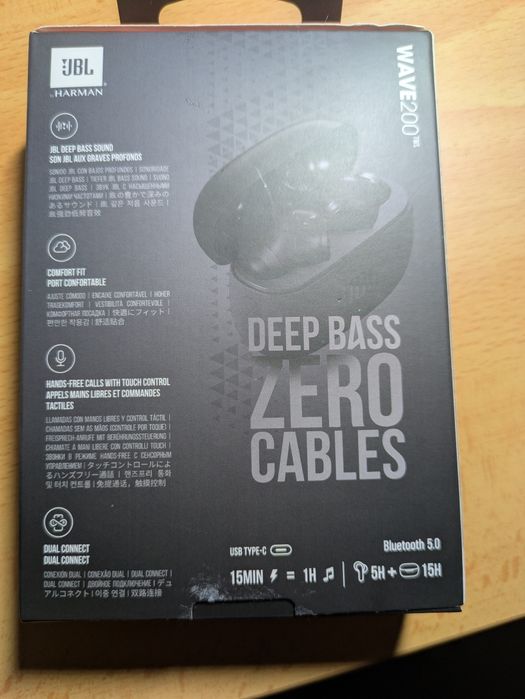 Auriculares JBL Bluetooth | Wave 200 pretos