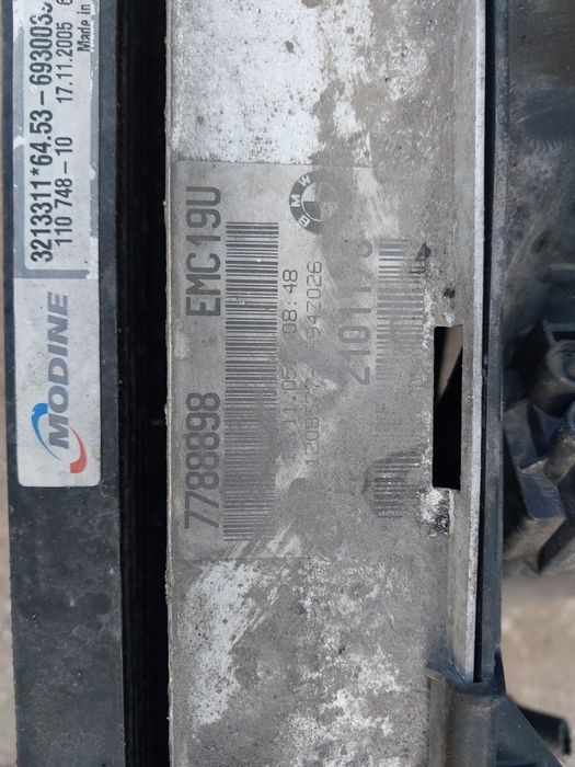 Komplet chłodnic chłodnica bmw e 90 e 91 320 d diesel 2.0  intercooler wentylator