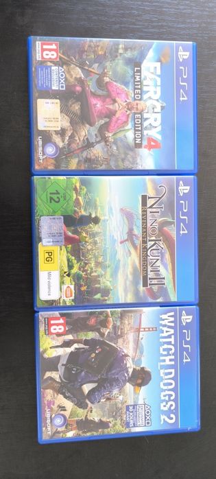 Ni no kuni 2/Watchdogs 2/Far cry 4 PlayStation 4
