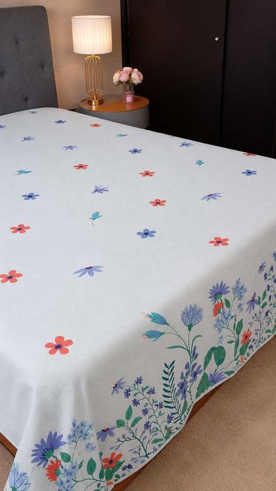 Conjunto de Cama Novo PraBella: Colcha Bouti + Jogo de Lençóis