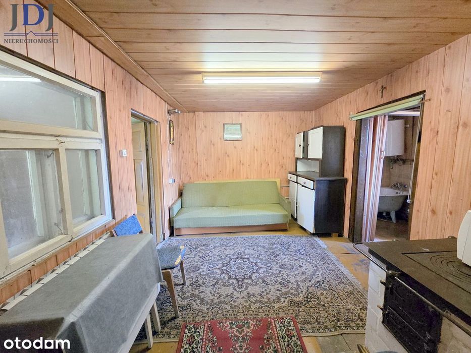 Dom drewniany 80 m2. Działka 38 ar. Wojsławice