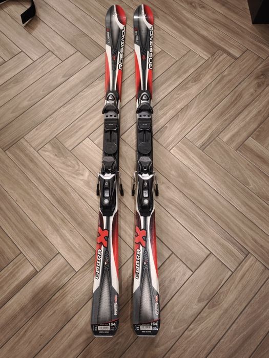 Narty Rossignol Cobra X 154 cm stan bardzo dobry. Gotowe do jazdy.