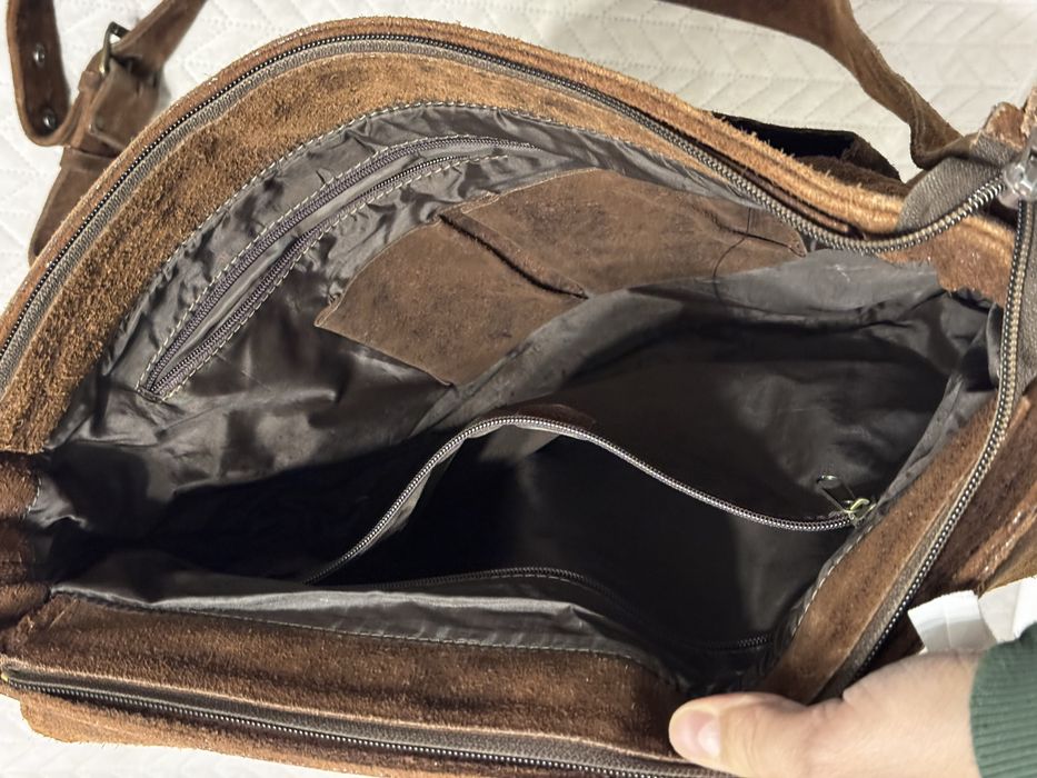 Torba skórzana męska unikat ręcznie robiony