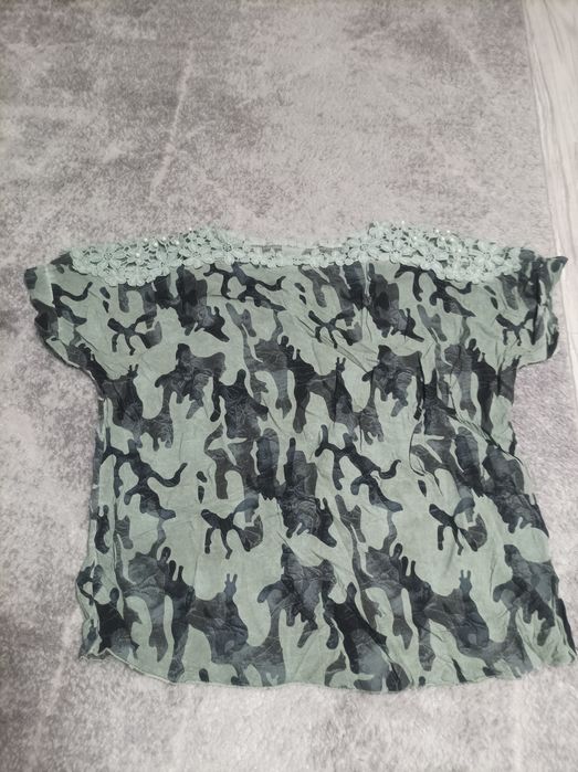 Bluzka damska moro koronka perełki hit oversize nietoperz hit