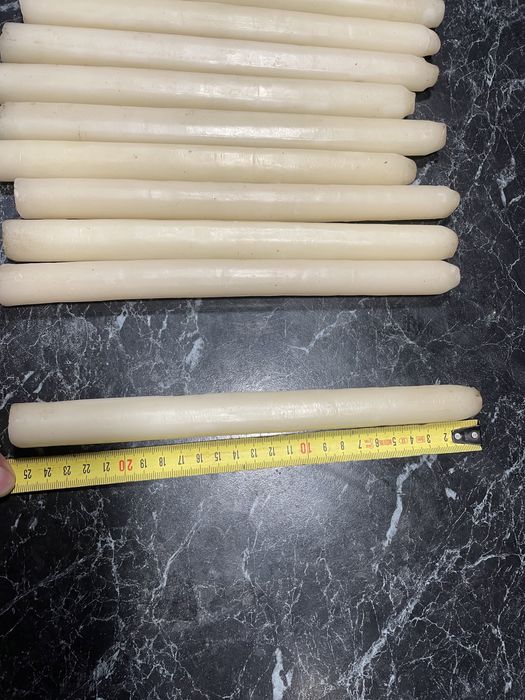 Свеча парафиновая 25см 10-11 часов горения.