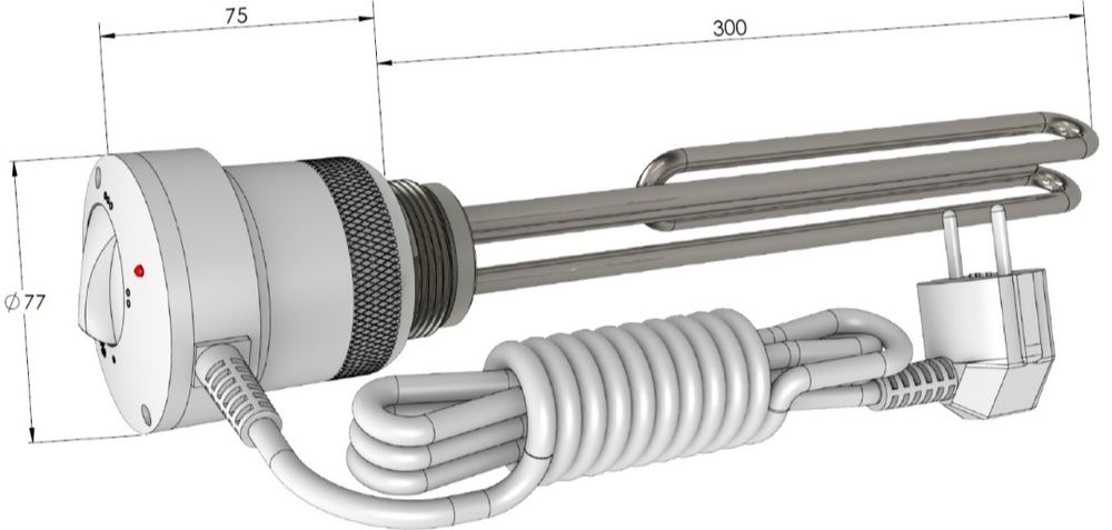 Grzałka elektryczna do bojlera 1500W EJK Mini Elektromet 6/4